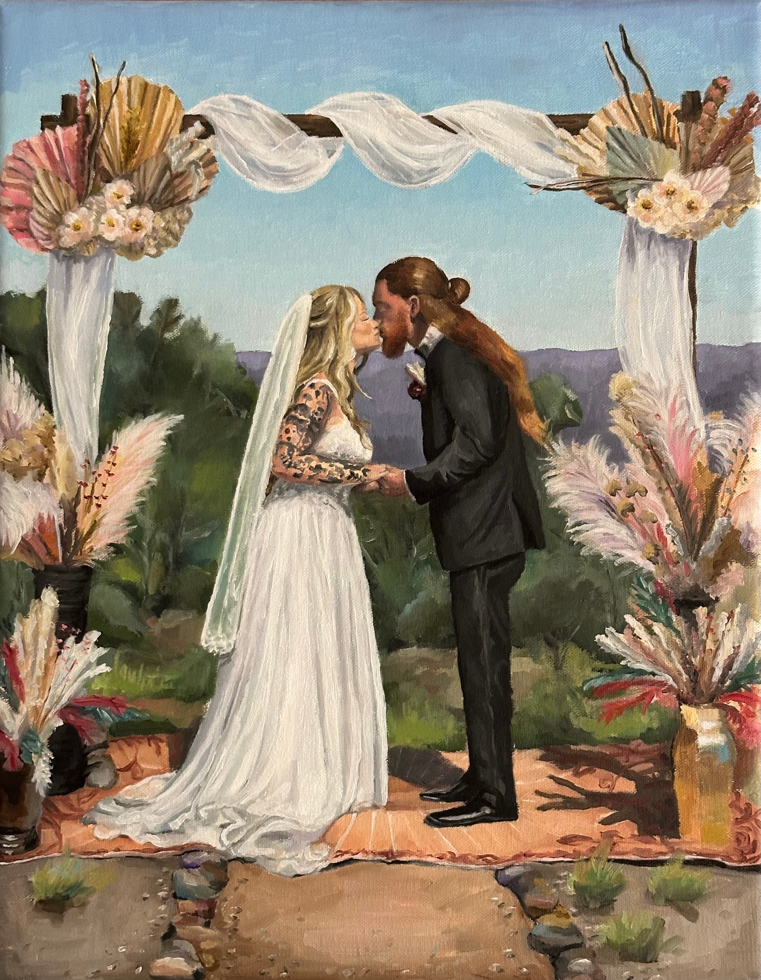 Wedding ceremony painting
