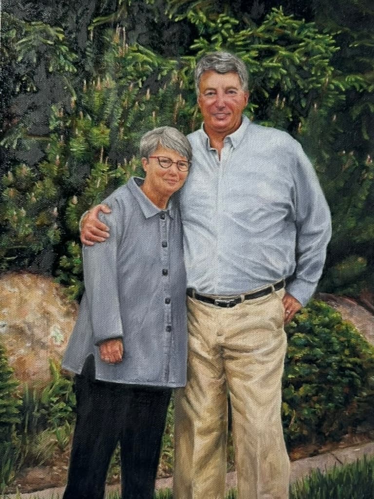 Wedding reception painting